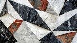 Geometriai mozaik absztrakt lendülettel