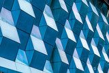 Geometrikus városi homlokzat dekoráció