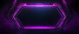Hexagonális neonfény futurizmus