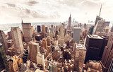 New York városi panoráma ragyogó napfényben