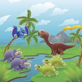 Ősi táj kicsiknek – dinoszauruszokkal