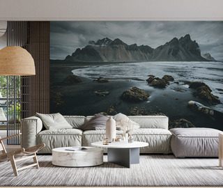 izlandi taj fekete stranddal fototapeta hegyek fototapeta demural