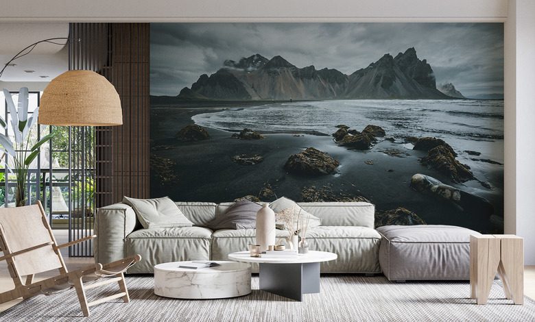 izlandi taj fekete stranddal fototapeta hegyek fototapeta demural