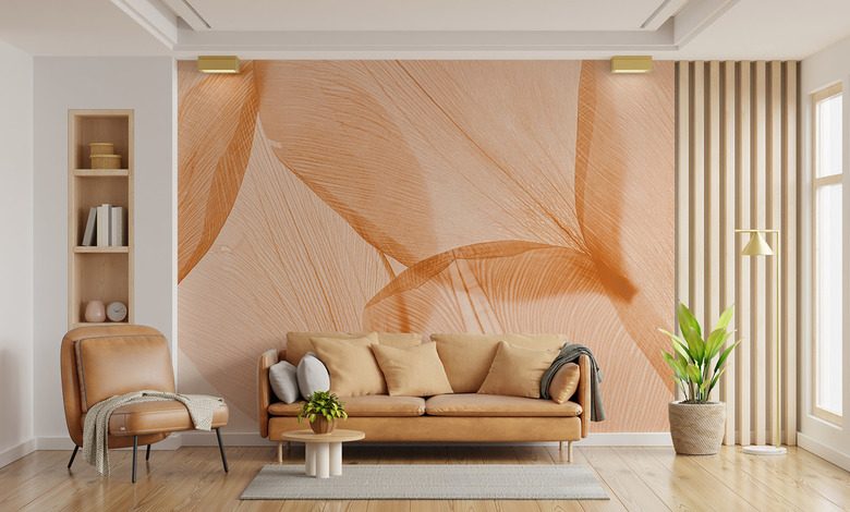 finom elegancia oszibarack arnyalatokban fototapeta a nappali fototapeta demural