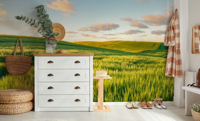 napos dombok naplementekor fototapeta taj fototapeta demural