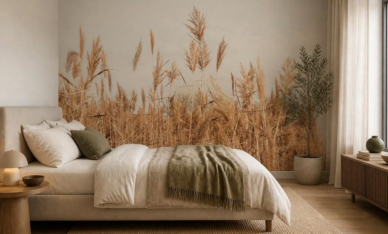 novenyi motivum naturalista stilusban fototapeta a haloszoba fototapeta demural