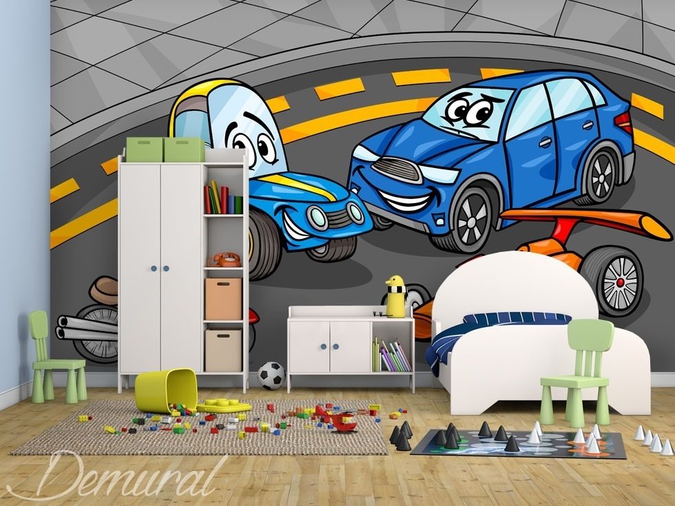 Autó játék Fotótapéta a fiú szobájához Fotótapéta Demural