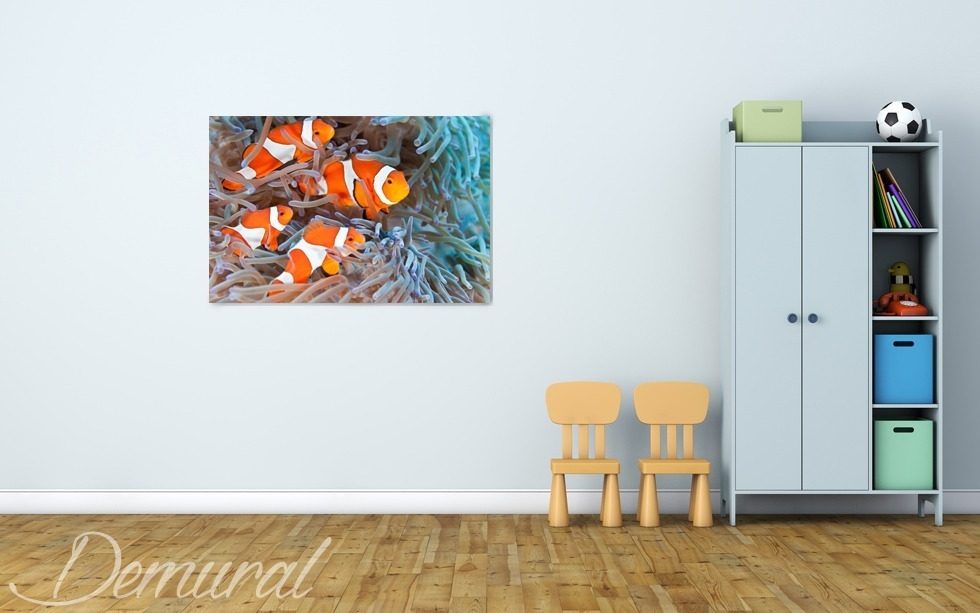 Fali akvárium Vászonképek a gyermek szobájához Vászonkép Demural