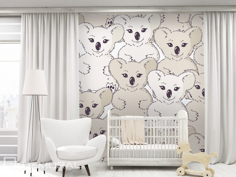 Koala medve a falon Fotótapéta a gyermek szobájához Fotótapéta Demural
